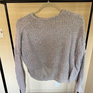 Brandy Melville Gray Crew Neck Sweater Classic Knit